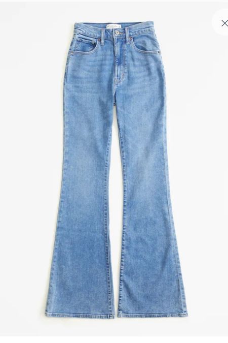 Abercrombie flare jeans 🥹💙 come in tall (and short) and curve love. I’m obsessed and you know I just bought them since they’re on sale!!

#LTKSale #LTKSeasonal #LTKU