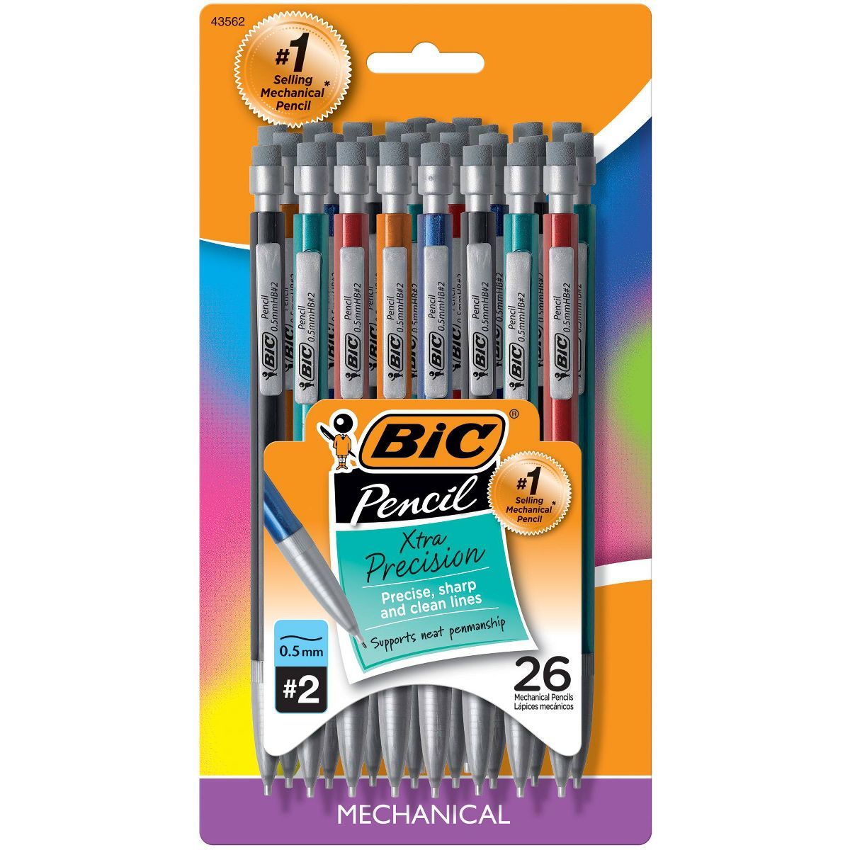 26pk #2 Mechanical Pencil Xtra Precision Black - BIC | Target