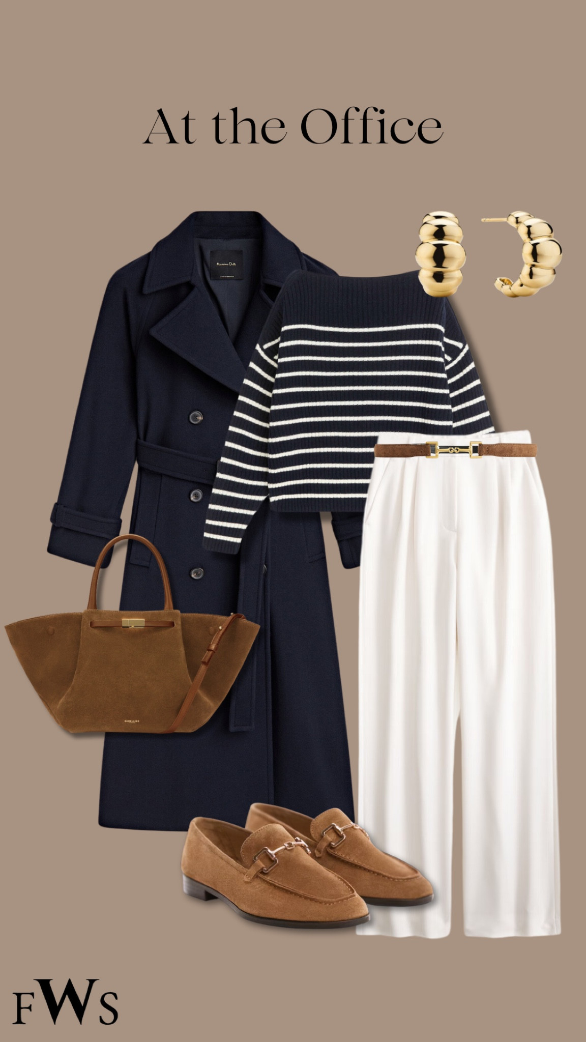 Styling white trousers with blue and brown 🤍🤍. Massimo Dottie arket Abercrombie demellier mejuri 

#LTKSeasonal #LTKGiftGuide #LTKSpringSale