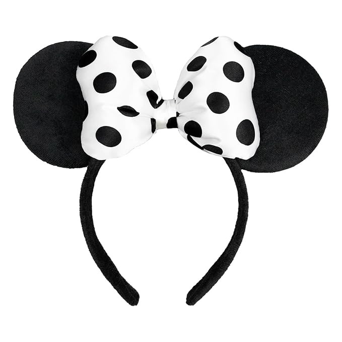 JIAHANG 3D Polka Dot Velvet Mouse Ear Hair Bow Headband,Amusement Photography Headband, Fashion H... | Amazon (US)