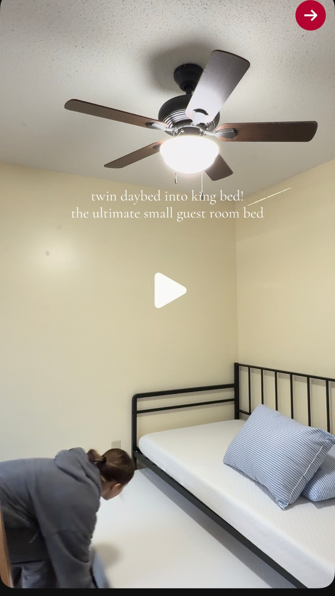 this twin to king daybed is perfect for those small guest rooms that can’t have a whole bed in it all times  

#LTKKids #LTKmomlife #LTKHome