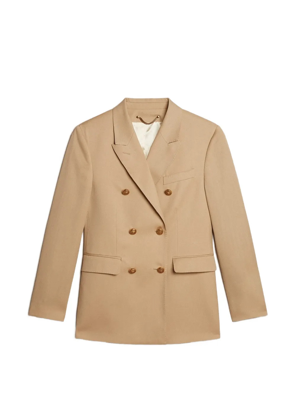 Golden Goose double-breasted Virgin Wool Blazer | Neutrals | FARFETCH | Farfetch Global