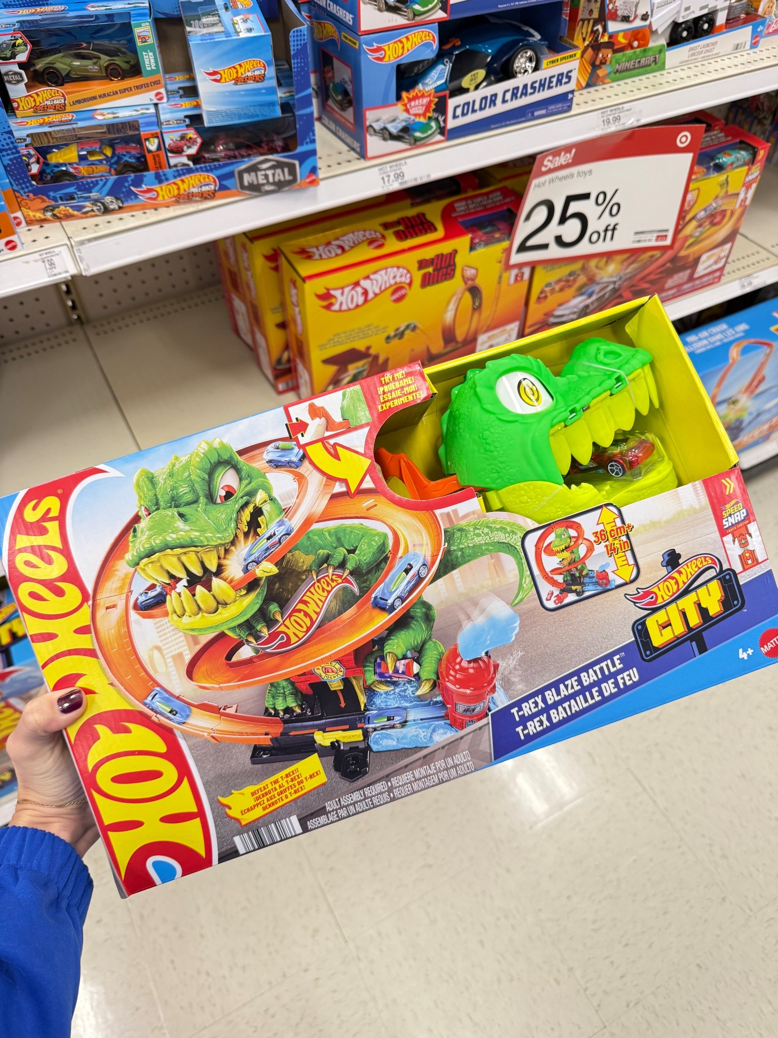 Hot Wheels Diecast City T-Rex Blaze Battle Playset 1:64 Scale Dinosaur Nemesis

#LTKHoliday #LTKKids #LTKGiftGuide