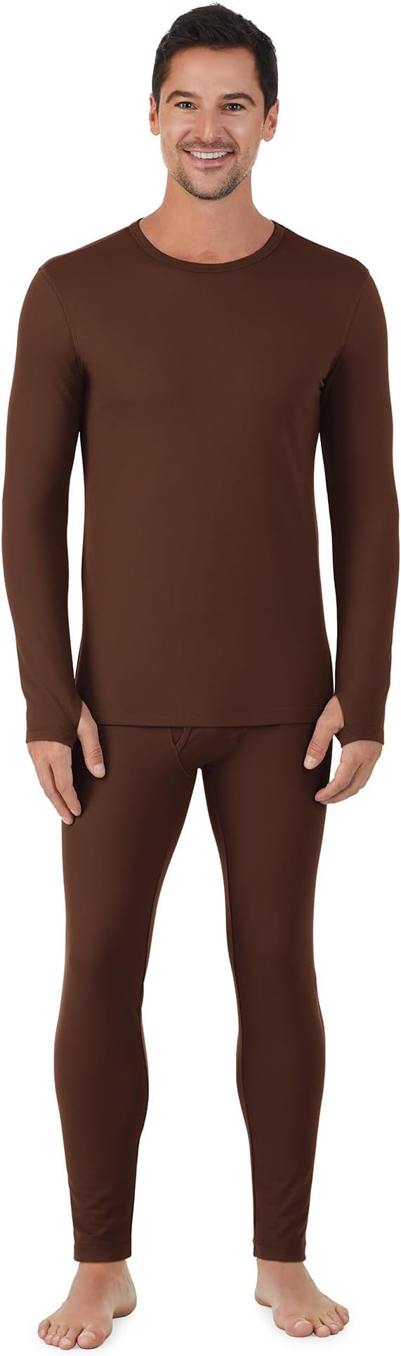 Cuddl Duds Thermal Underwear Shirt and Leggings Set for Men - Heavyweight Fleece Lined Long Johns... | Amazon (US)