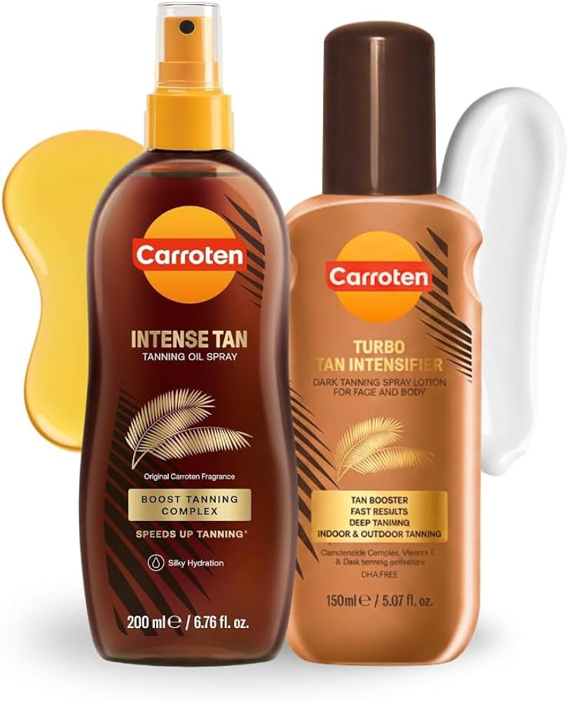 Carroten Turbo Tan Intensifier + Intensive Tanning Oil | Tanning System for Long-Lasting Results ... | Amazon (US)