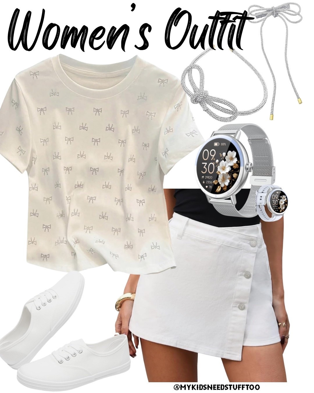 Women’s cute little bow outfit with sparkles and monochrome. Perfect for running errands or anything and still looking cute

#LTKmomlife #LTKootd #LTKdayinmylife