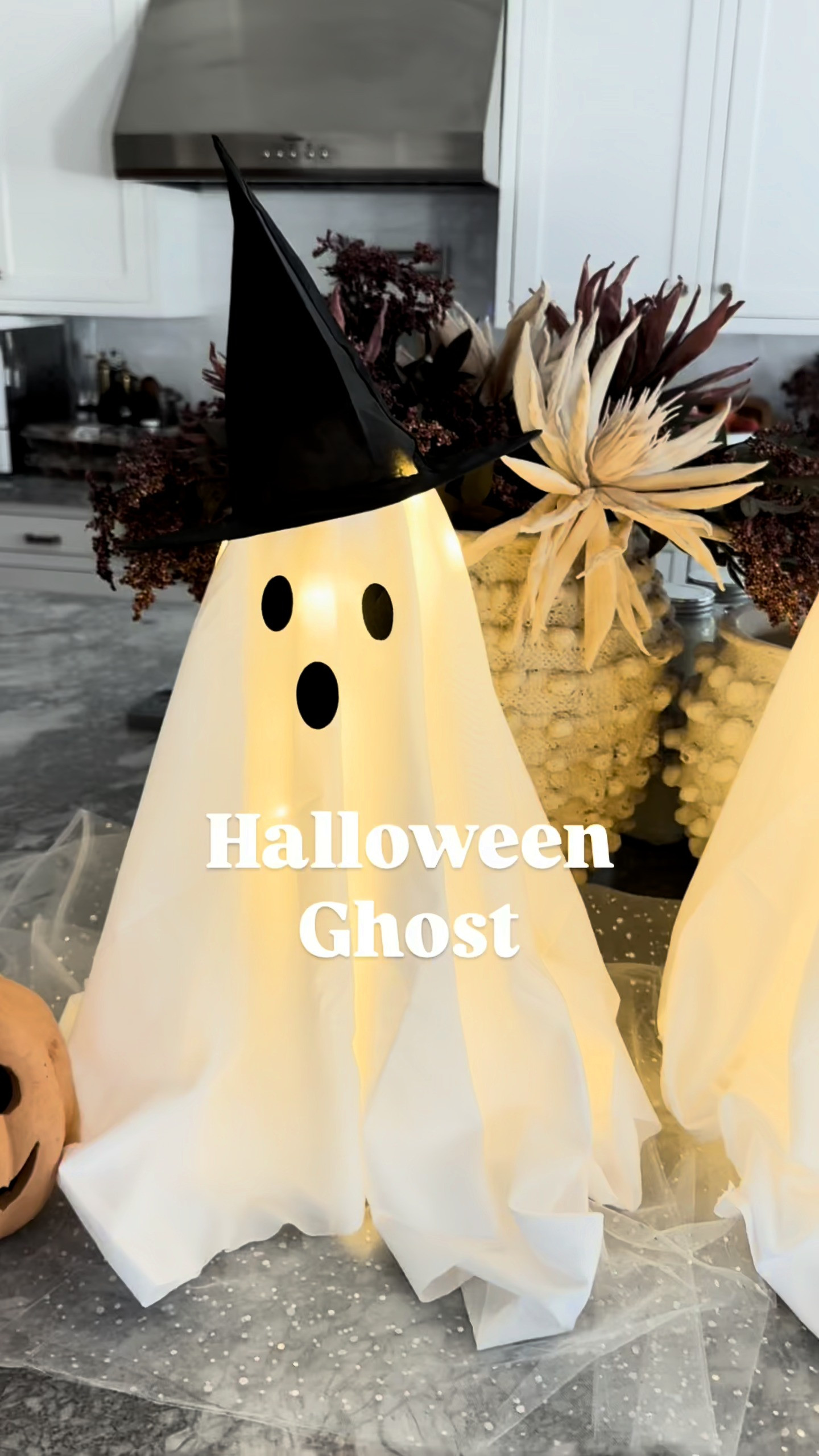 This light up Halloween ghost is such a fun Amazon Halloween find. The witch hat, soft glow, and draped fabric make it cute without feeling too over the top. Perfect for an entryway, kitchen, mantel, or Halloween party setup.

#AmazonFinds #HalloweenDecor #HalloweenGhost #AmazonHalloween #FallDecor #HalloweenHomeDecor 

 #LTKdayinmylife #LTKSeasonal #LTKHome