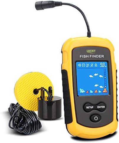 LUCKY Handheld Fish Finder Portable Fishing Kayak Fishfinder Fish Depth Finder Fishing Gear with ... | Amazon (US)