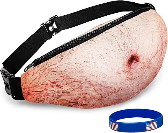 White Elephant Gifts Exchange,Funny Bag Gag Gift Dad Bod Fanny Belly Waist Pack Gifts For Men Chr... | Amazon (US)