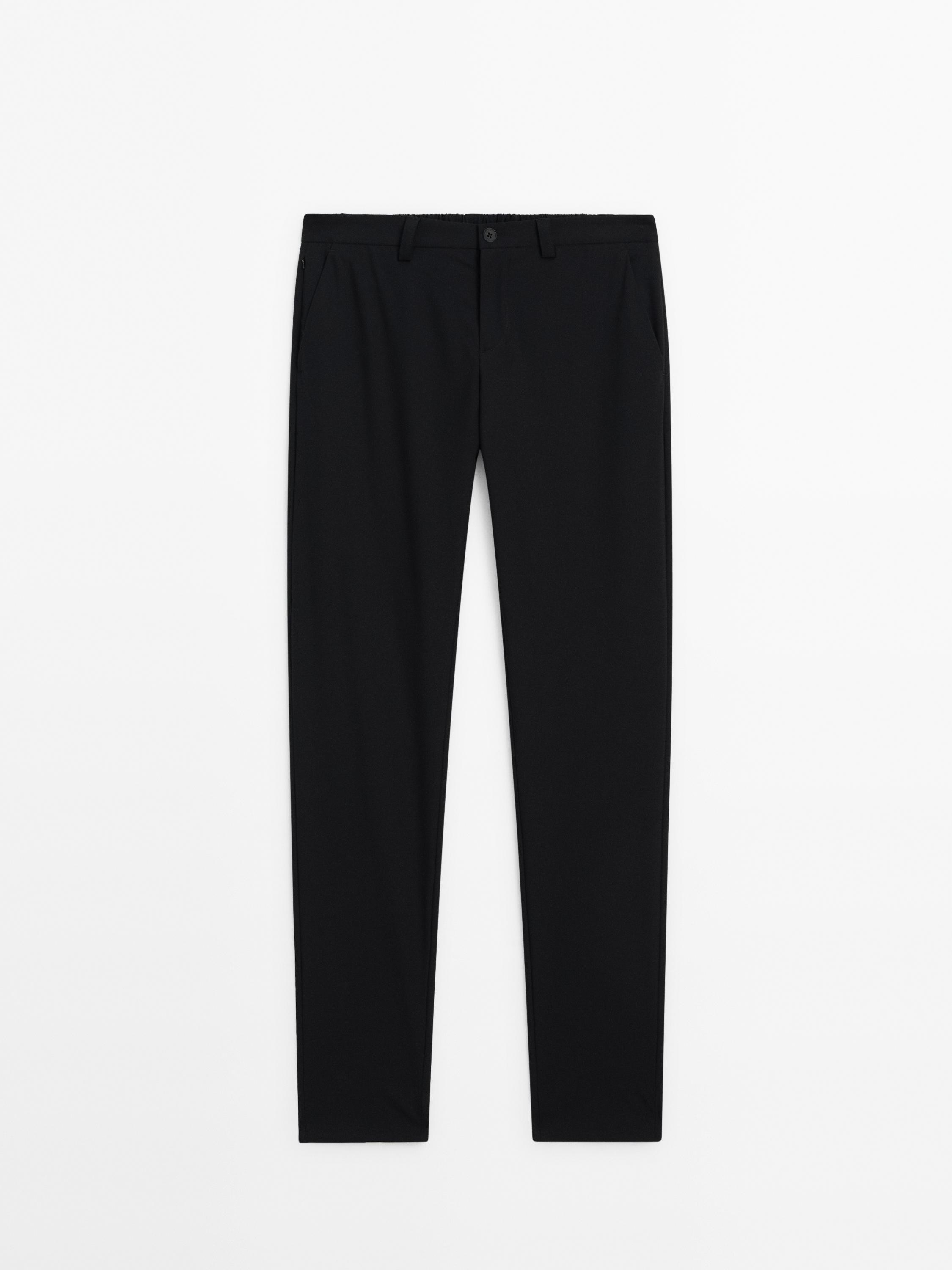 Technical trousers with waistband detail | Massimo Dutti US