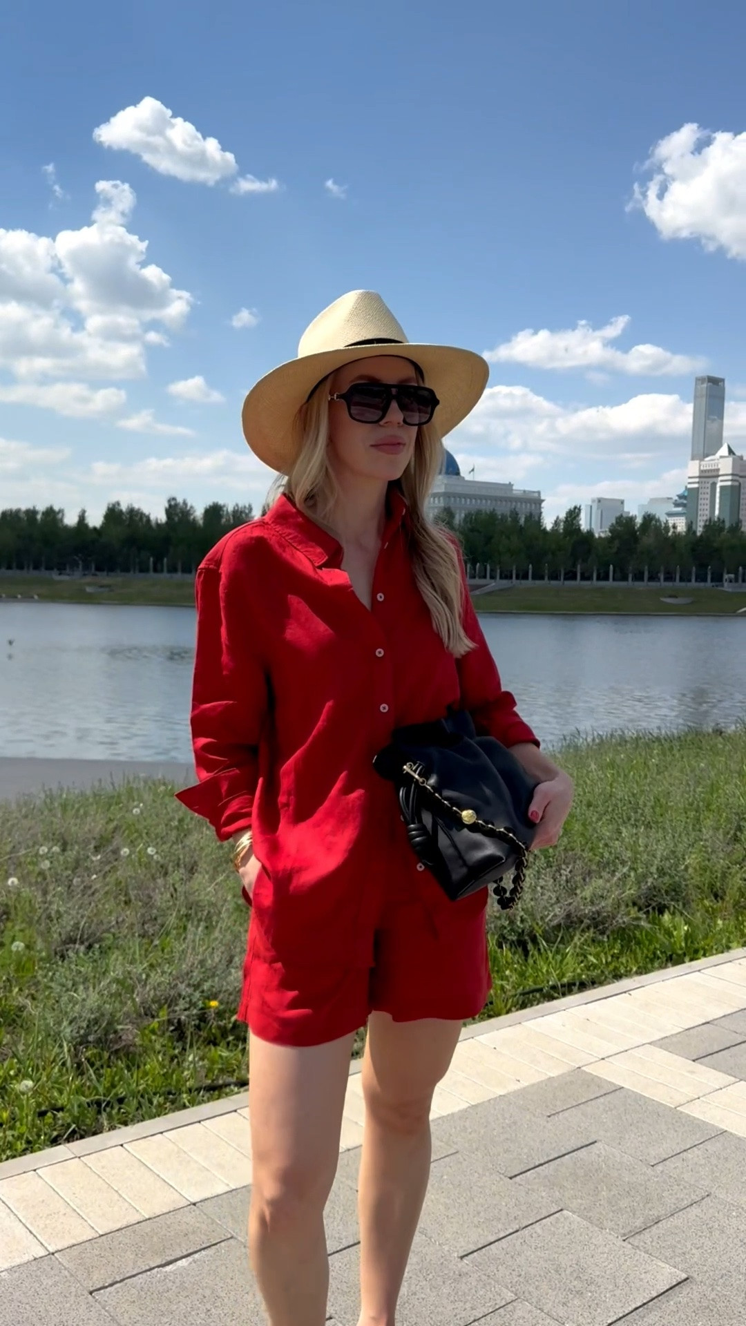 This chic linen set from @Quince is under $75! The perfect set to pack for vacation or wear anywhere this summer

#LTKTravel #LTKSeasonal #LTKOver40