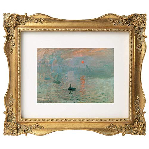 ASOWIN 8 x 10 Antique Picture Frame with Corner Flower Decor for 8 x 10 or 5 x 7 Photos with Whit... | Amazon (US)