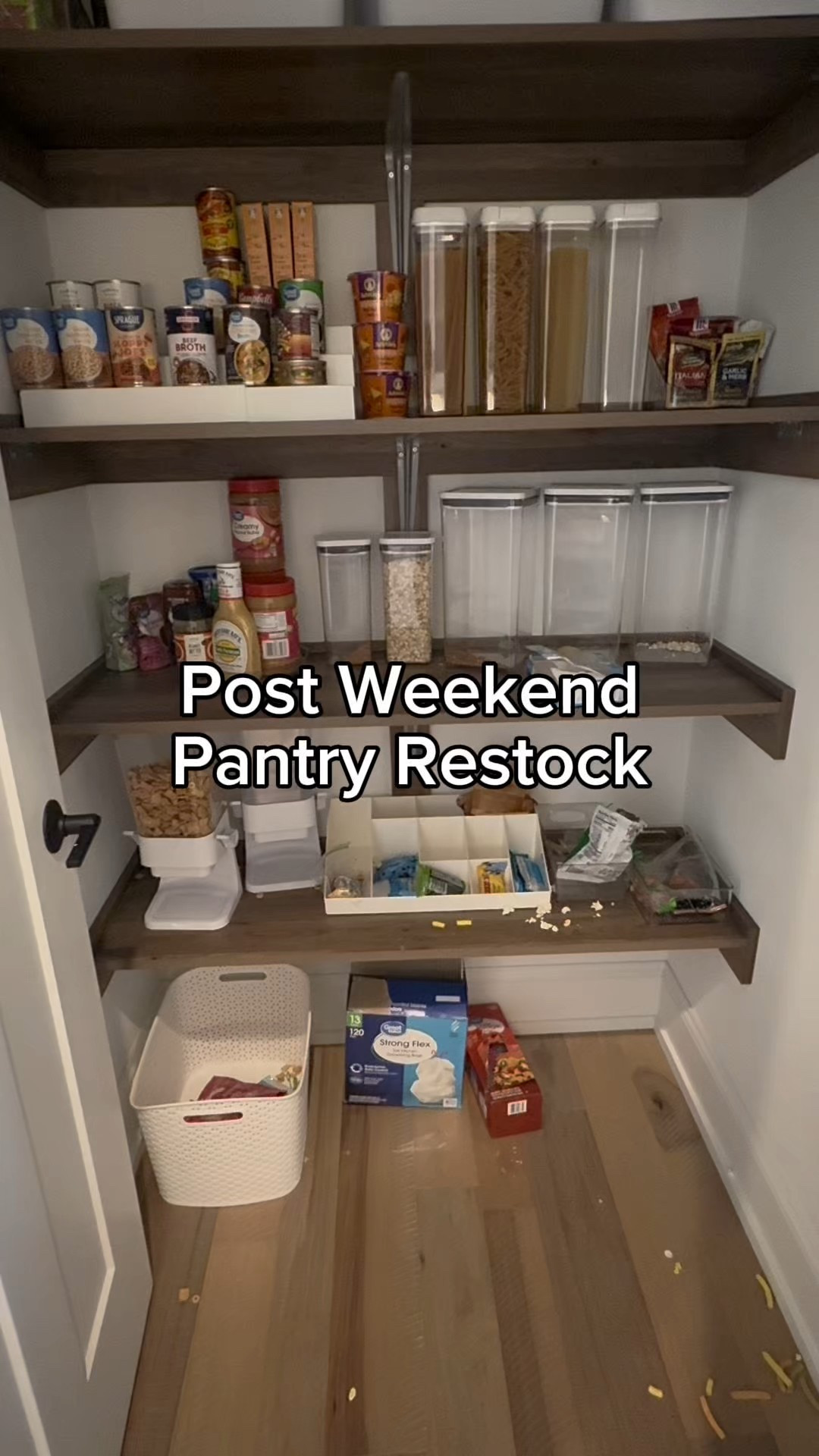 Restocking the pantry after a busy few weeks. So glad I tackled this organization project this fall so I can see clearly what we need and where everything goes!

#restock #organization #pantry

#LTKFamily #LTKHome
