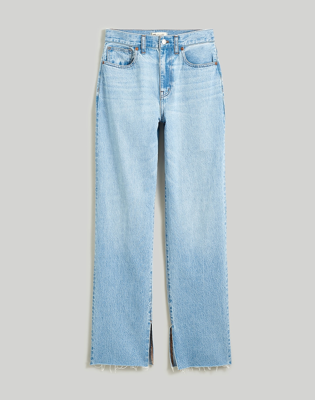 Baggy Straight Jeans in Seebald Wash: Raw-Hem Edition | Madewell