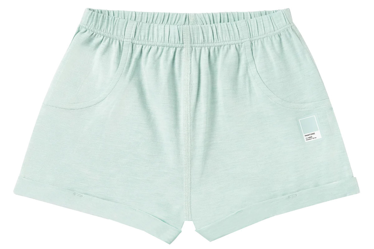 Bamboo Jersey Shorts - Pantone Harbor Grey | Nest Designs