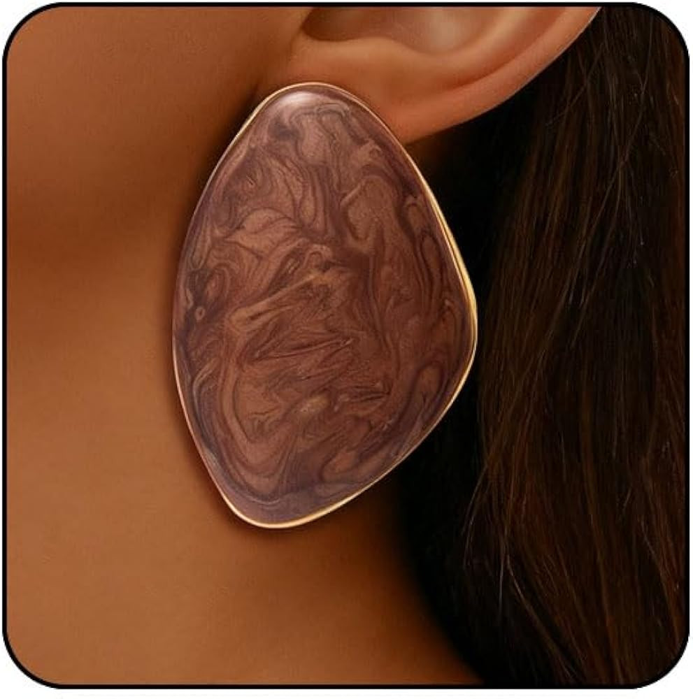 Statement Earrings for Women Big Earrings Large Statement Earrings Chunky Irregular Geometric Dro... | Amazon (US)