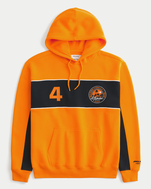 Men's Relaxed McLaren Graphic Hoodie | Men's Graphics Shop | HollisterCo.com | Hollister (US)