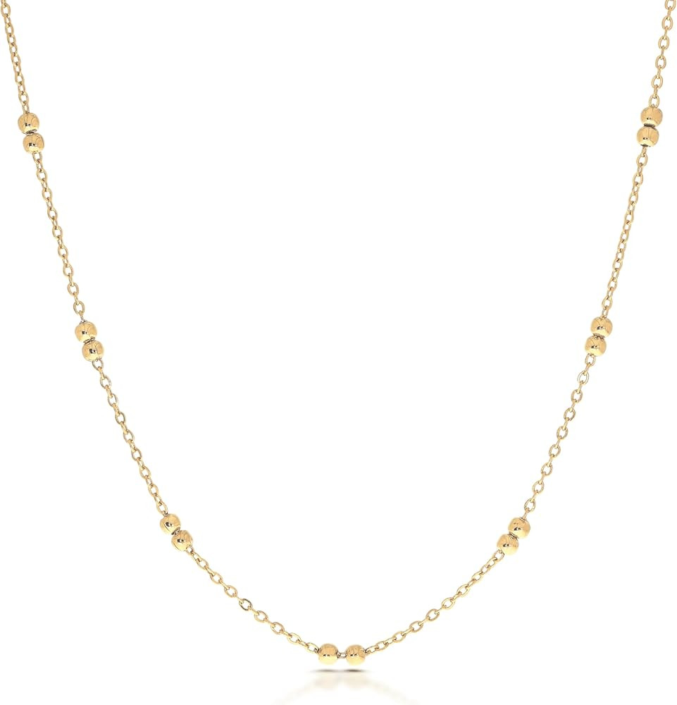 Hey Harper Gold Necklace For Women Trendy Necklace - 14K Golden PVD Coating Waterproof & Sweatpro... | Amazon (US)