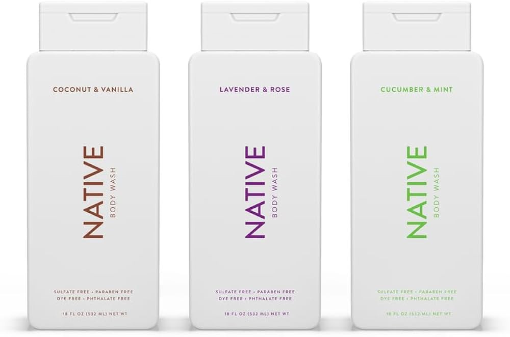 Native Body Wash Contains Naturally Derived Ingredients | for Women & Men, Sulfate, Paraben, & Dy... | Amazon (US)