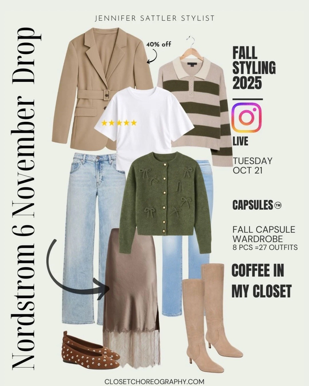 The Nordstrom 6 Holiday Edit | How Stylists Over 40 Dress Festive

A lace-trim slip skirt from my fall capsule that moonlights beautifully as evening attire.