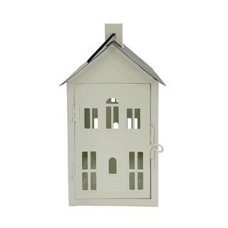 10.75" White Metal Lantern House by Ashland® | Michaels Stores