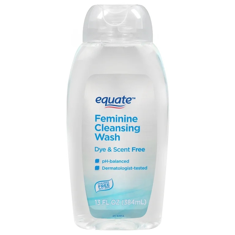 Equate Dye- and Scent-Free Feminine Cleansing Wash For all Skin Types, 13 fl oz | Walmart (US)