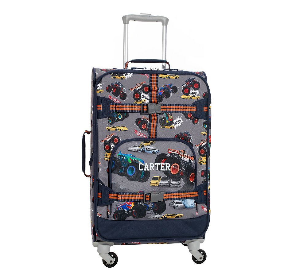 Mackenzie Recycled Large Luggage Hot Wheels Monster Trucks(TM) | Pottery Barn Kids
