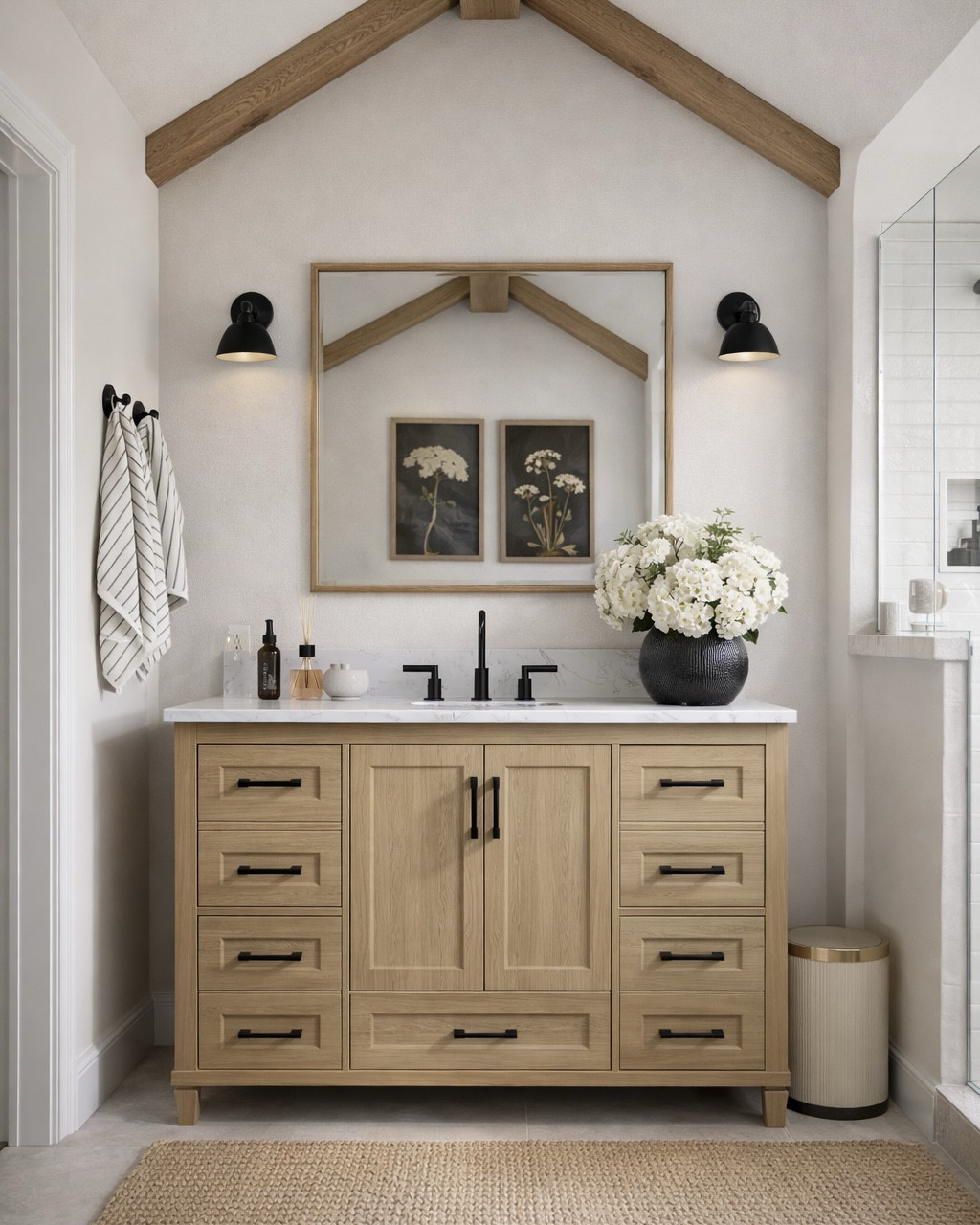 Bathroom Refresh Finds That Feel Clean & Elevated

Follow @farmtotablecreations on Instagram for more cozy, elevated home finds 🤍

This is such an easy way to give your bathroom a quick refresh without changing everything. I love the mix of soft textures with the striped towels and woven mat, paired with darker artwork for contrast. Adding fresh florals and a simple candle instantly makes the space feel styled, calm, and pulled together.

#bathroomdecor | #bathtowels | #bathroomrefresh | #homedecorfinds | #neutraldecor | #bathroomstyling | #homeaccents

#LTKSaleAlert #LTKHome