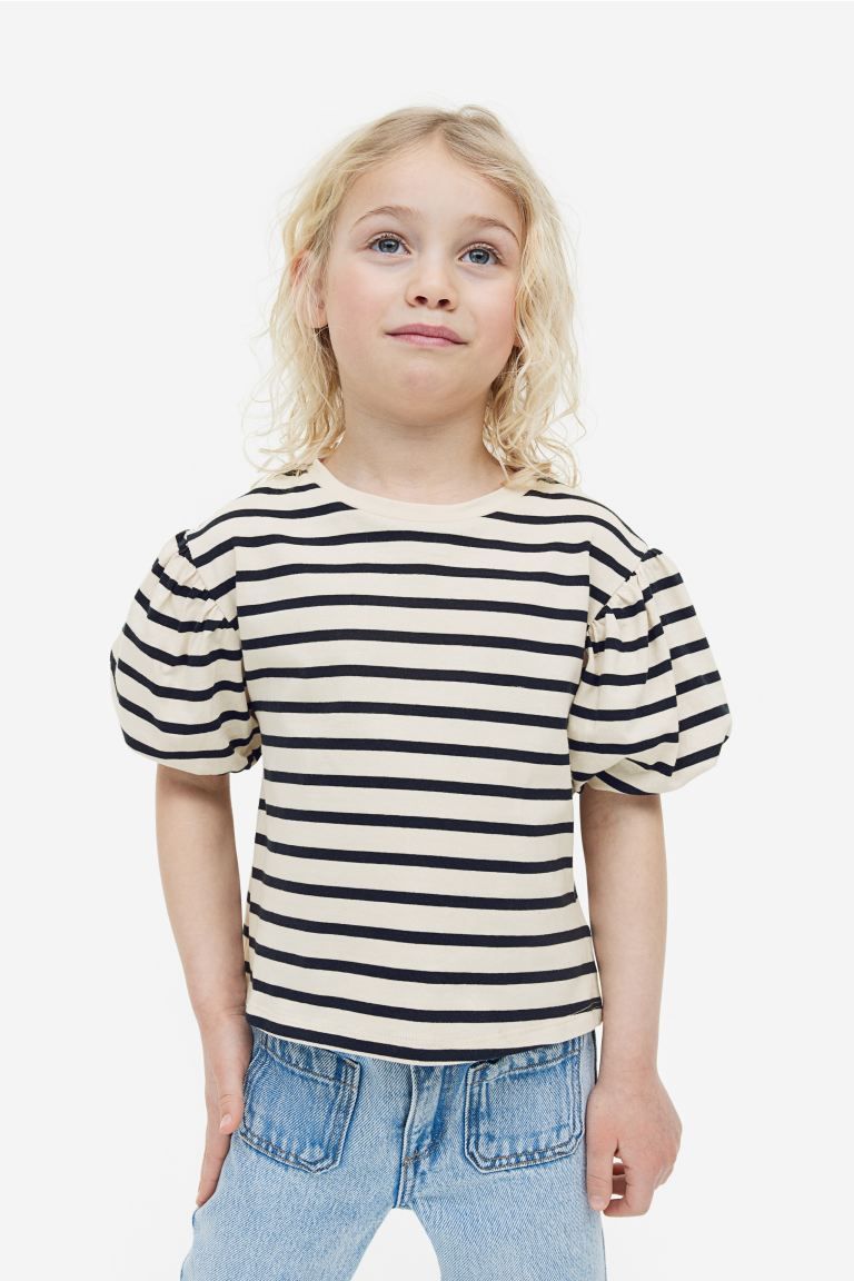 Balloon-sleeved Jersey Top | H&M (US + CA)