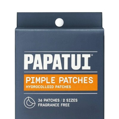 Papatui Men's Pimple Patch with Hydrocolloid Technology Dermatologist Tested - 36ct: Non-Toxic, Unscented, Normal and Acne-Prone Skin | Target