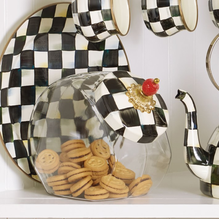 MacKenzie-Childs Courtly Check Cookie Jar | Williams-Sonoma
