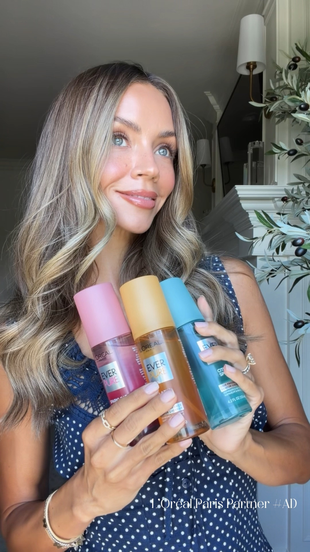 #LOrealParisPartner #AD Fresh hair, good outfit, favorite jewelry on… instant mood boost 🤍✨
I’ve been reaching for the new @LOrealParis EverPure Hair Fragrance collection nonstop lately. They make your hair smell SO good while helping it feel soft and refreshed — without the dryness traditional perfume can leave behind.

Sparkling Rose = fresh + feminine

Glazed Honey = warm + cozy

Citrus Spritz = bright + clean

Honestly the perfect summer finishing touch ✨ Grab yours at @Target #TargetPartner #LOrealParisPartner #LOrealParisHairCare #EverPureHairFragrance @Shop.LTK #liketkit