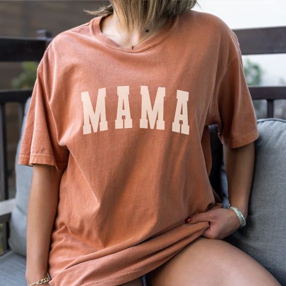 Mama Shirt Comfort Colors Tee Mama of Boys Tshirt Girl Mom | Etsy | Etsy (US)