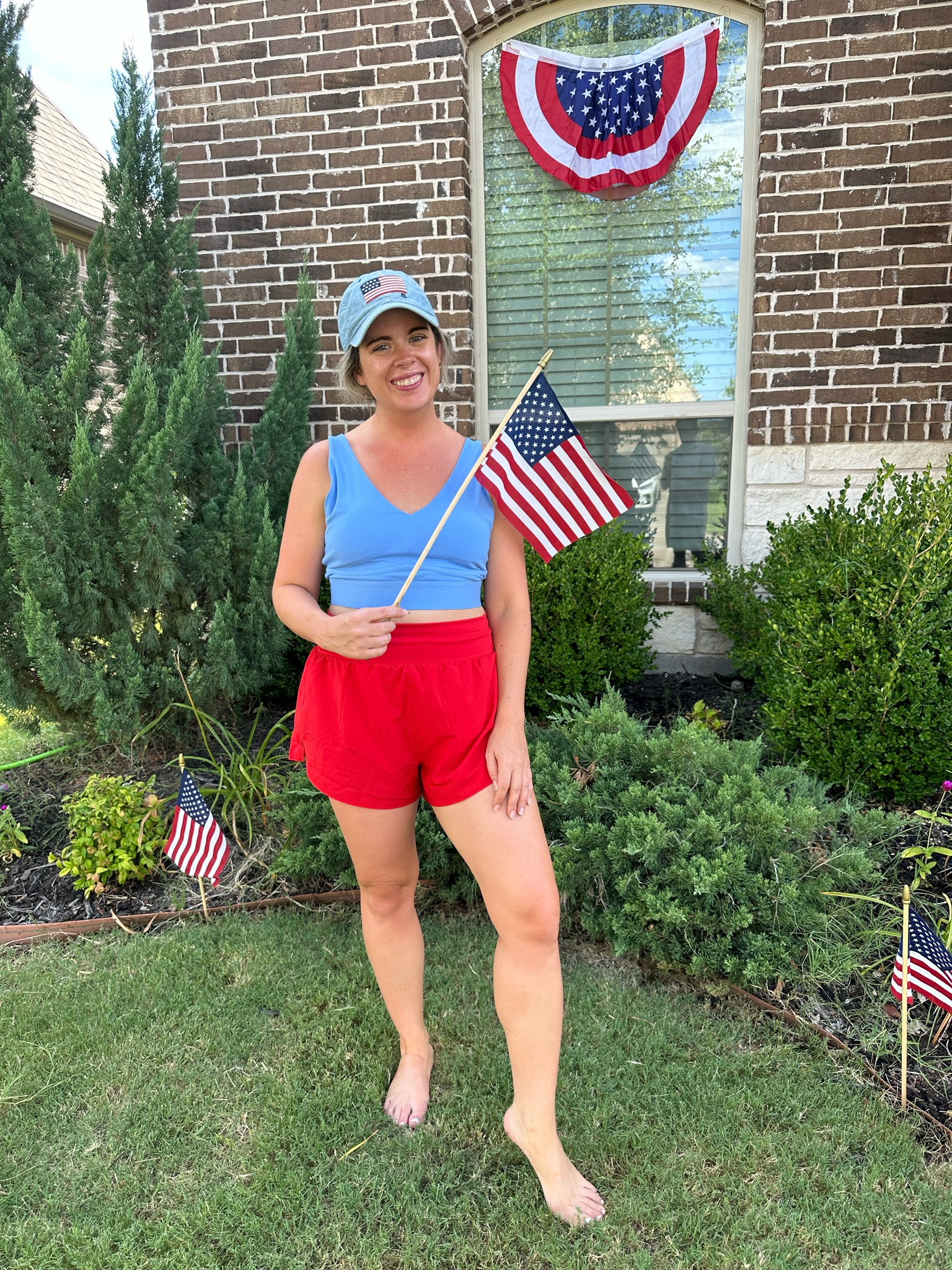 Everything I wore this 4th of July weekend! We ended up getting covid so we spent more time in cozies than I expected 😭

#LTKSeasonal #LTKFindsUnder100