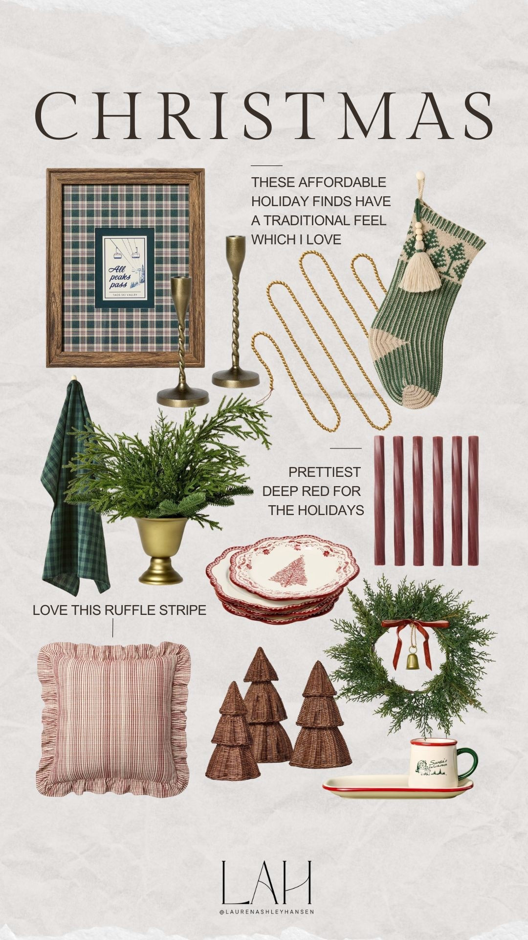 These Target holiday favorites are beautiful! Affordable, traditional, and perfect for the trend of Ralph Lauren holiday this year! 

#LTKHoliday #LTKHome #LTKStyleTip