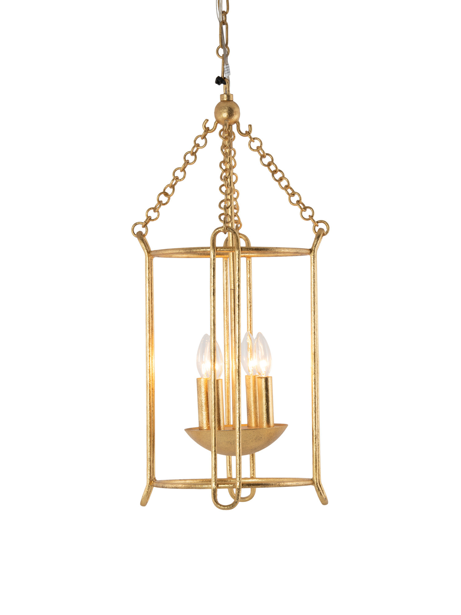 13.5x28.25 Lassen Iron 4 Light Lantern Chandelier | TJ Maxx