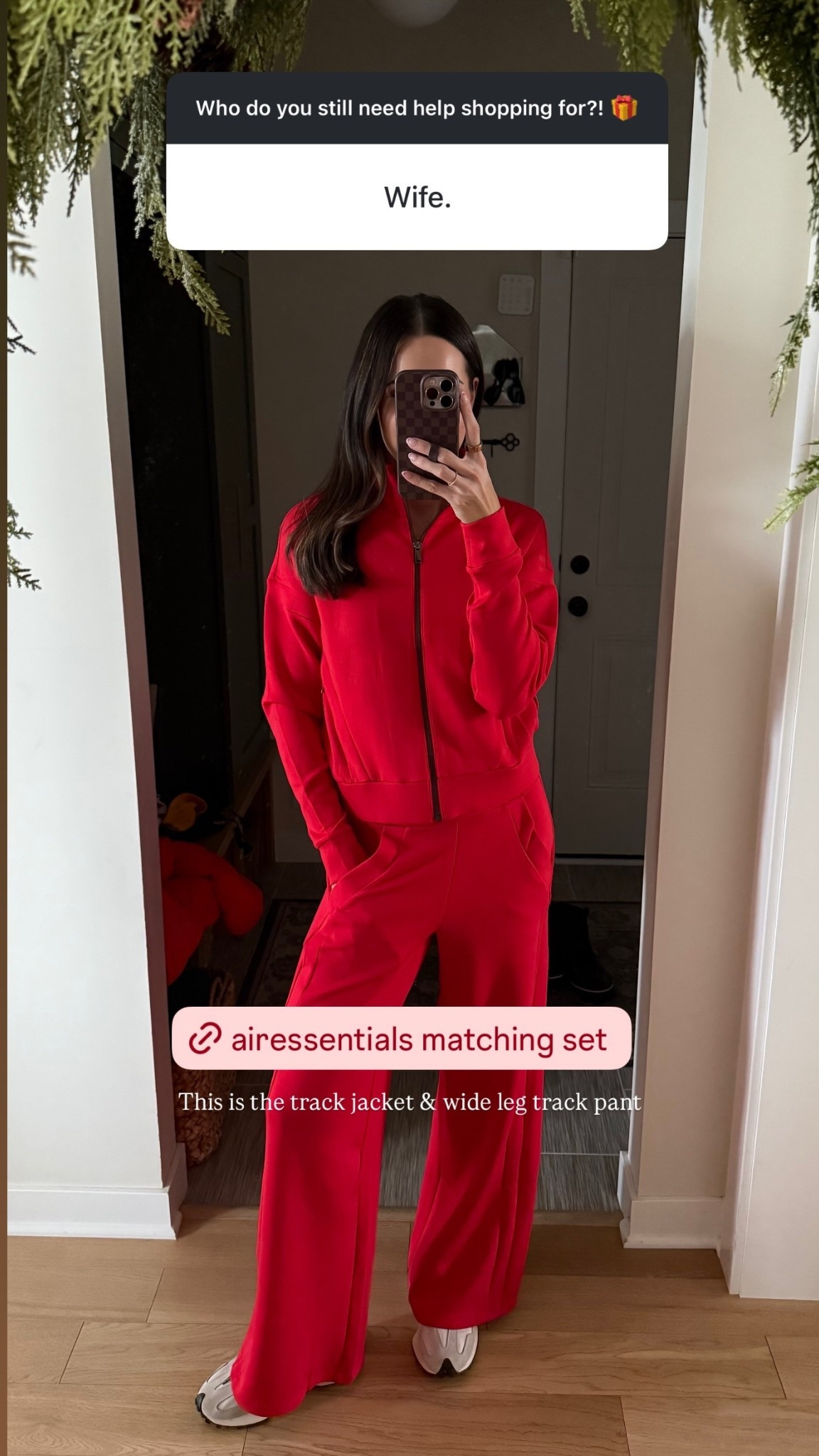 This is the track jacket & wide leg track pant! In size smalls 

#LTKGiftGuide #LTKHoliday #LTKootd