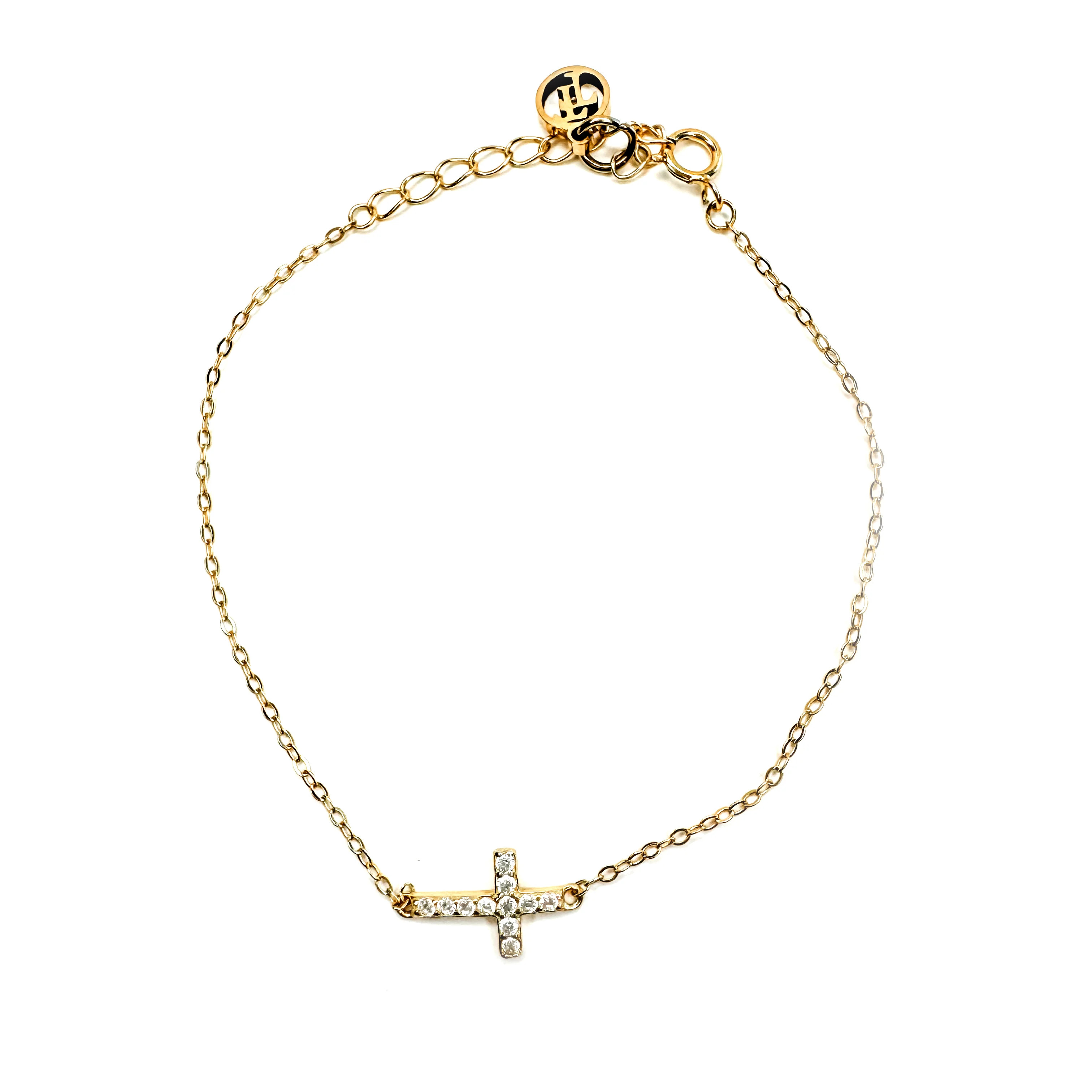 Dainty Cross Bracelet | Tisha Trapp Jewelry