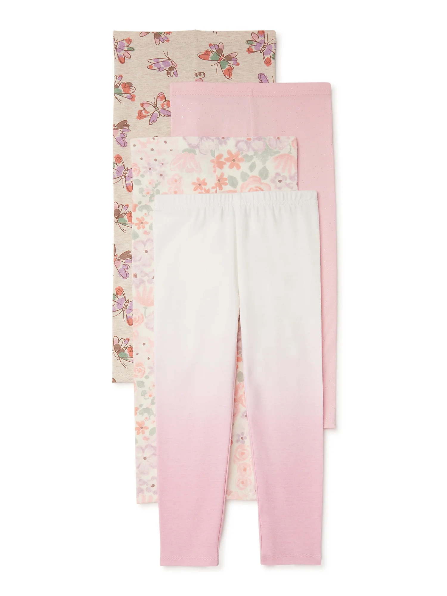 Garanimals Baby and Toddler Girls’ Leggings Multipack, 4-Pack, Sizes 12M-5T - Walmart.com | Walmart (US)