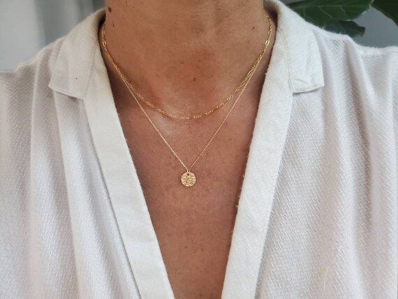 Double Necklace Set, Set of 2, Gold, Silver, Two Necklaces, Layering Necklaces, Necklace Set, Lay... | Etsy (US)