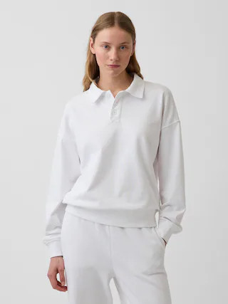 French Terry Oversized Polo Sweatshirt | Gap (US)