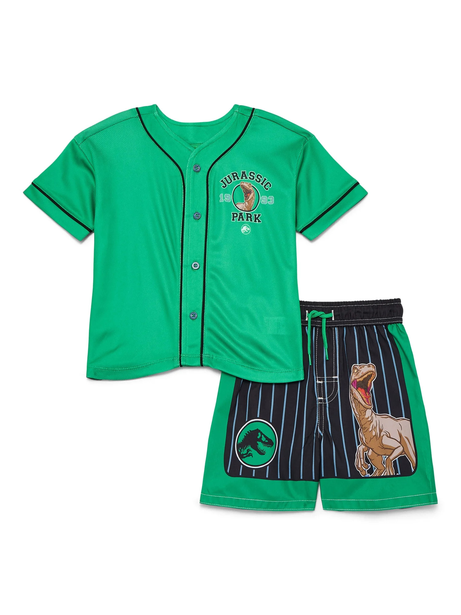 Character Toddler Boy Jersey Rash Guard and Swim Trunk Swim Set, Sizes 2T-5T | Walmart (US)