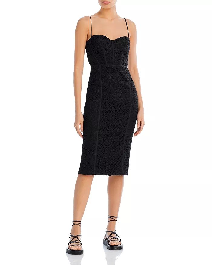 Charley Lace Bustier Midi Dress | Bloomingdale's (US)