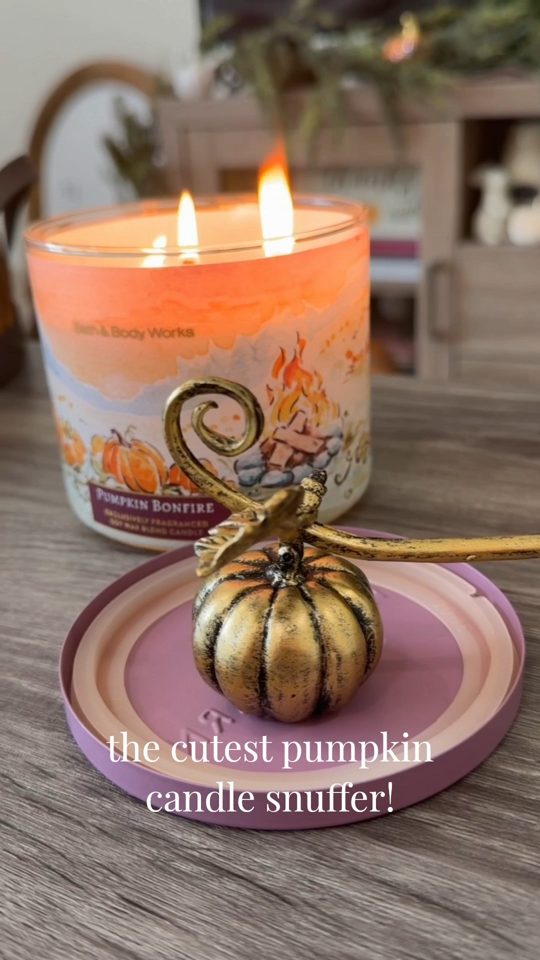 OBSESSED with this candle snuffer, it adds the perfect fall touch to my home decor!! & this is my new fav candle from B&BW! 🍂🎃🤎

#LTKSeasonal #LTKHome #LTKmorningroutine