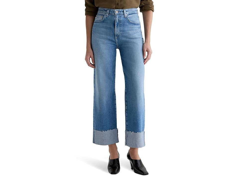 AG Jeans Kora High-Rise Wide Ankle in Sincerely Women's Jeans Sincerely : 27 28, Cotton/Denim/Elastane | Zappos