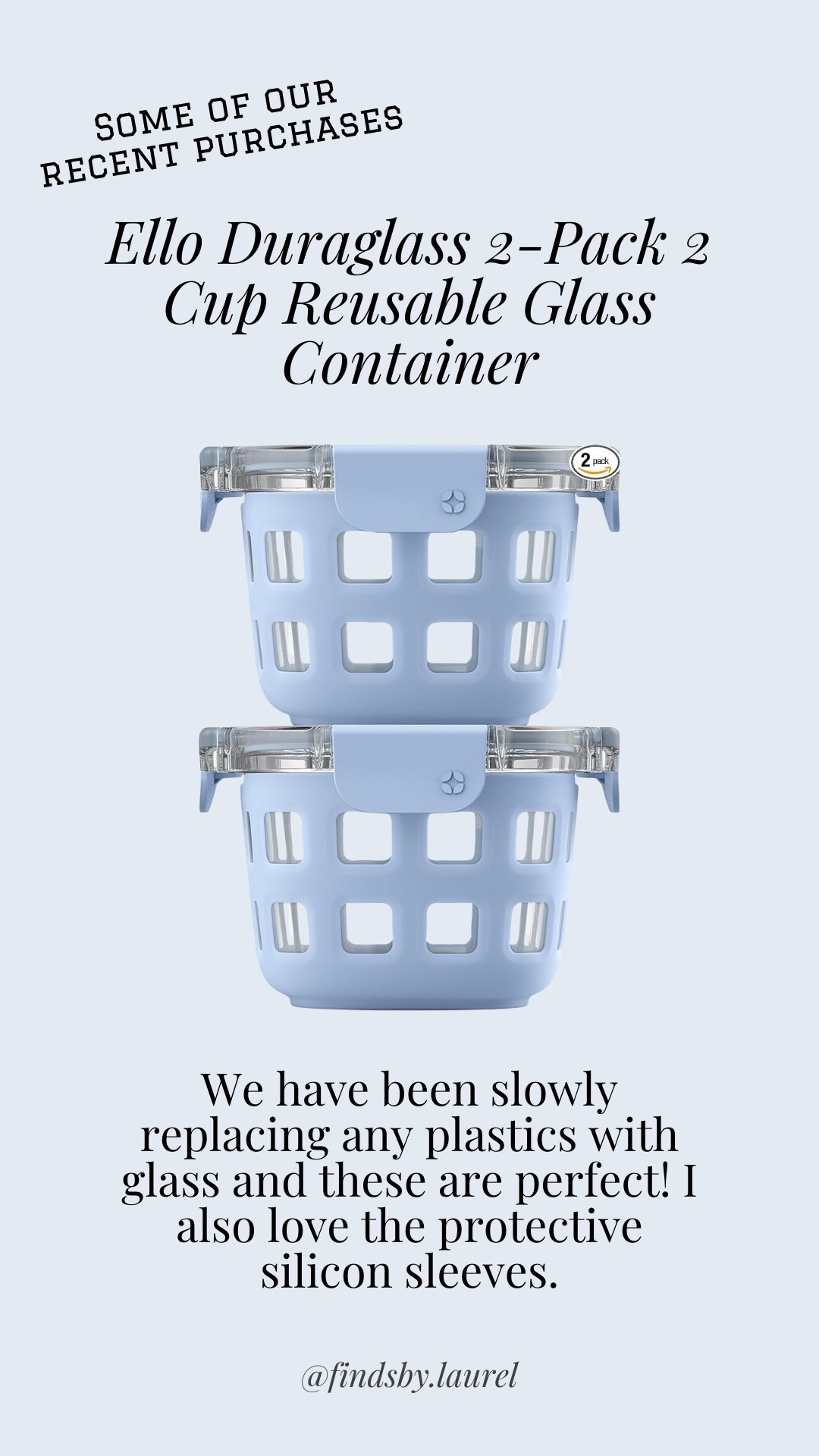 We’ve been swapping plastic for glass, and these Ello containers are perfect! The silicone sleeves make them extra durable (and cute 💙).
#ElloDuraglass #GlassContainers #KitchenOrganization #MealPrepEssentials #PlasticFreeLiving #EcoFriendlyHome #LTKKitchen #LTKHome #SustainableLiving #LTKFinds