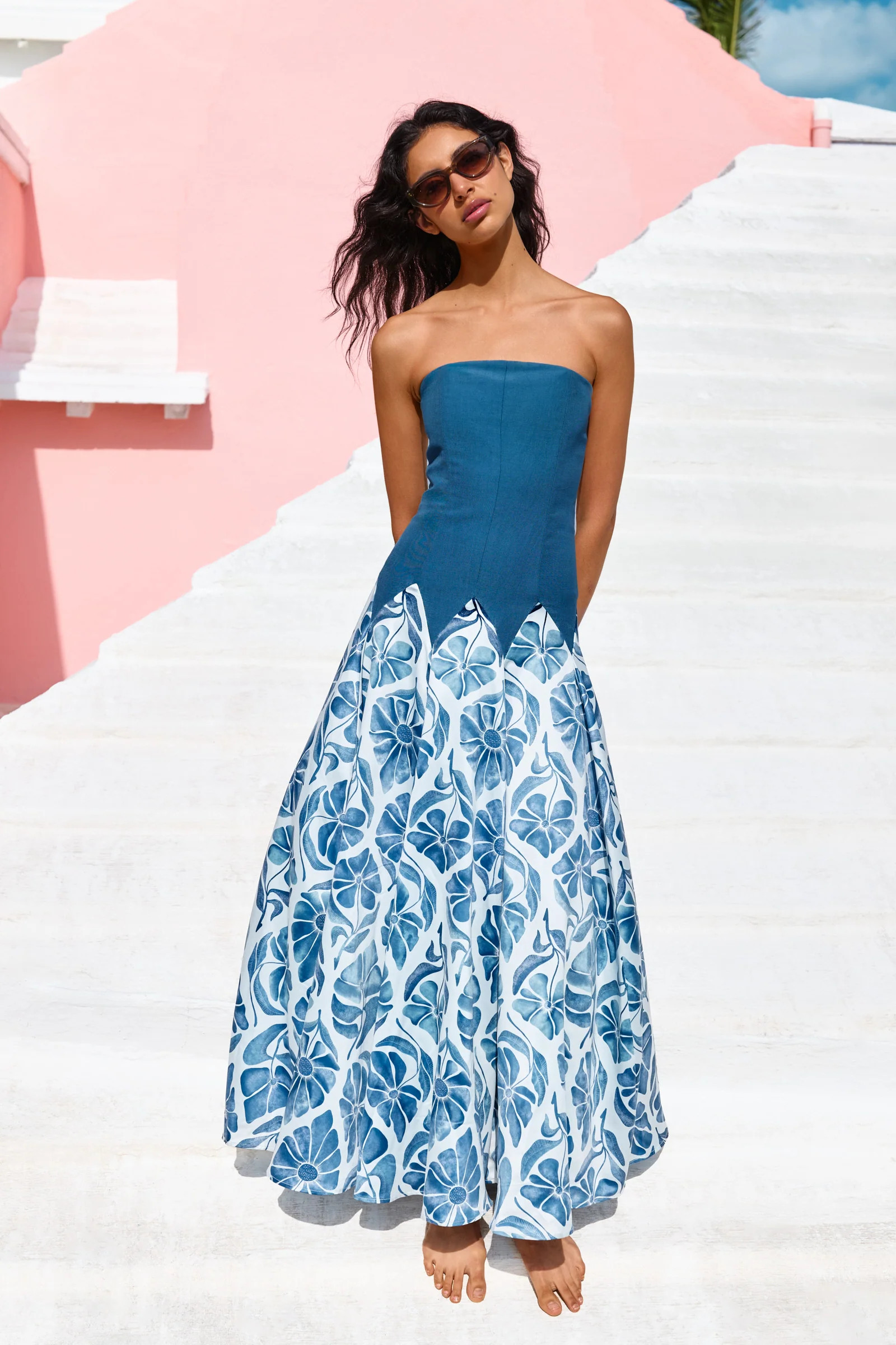 DOTTIE DROP WAIST DRESS | COUPER