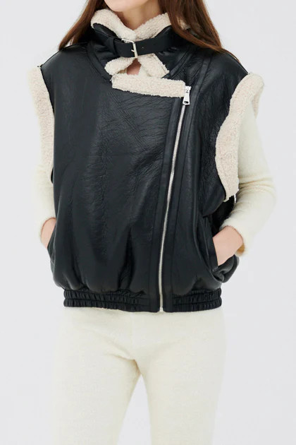 Arya Faux Shearling Vest | Storets (Global)