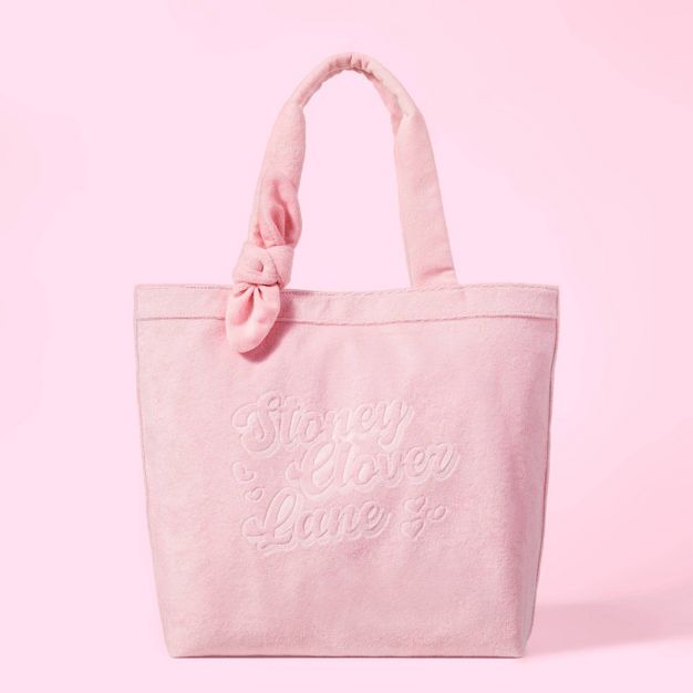 Terry Cloth Embossed Beach Tote Bag - Stoney Clover Lane x Target Light Pink | Target