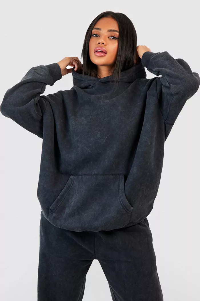 Garment Dyed Oversized Hoodie | Boohoo.com (UK & IE)